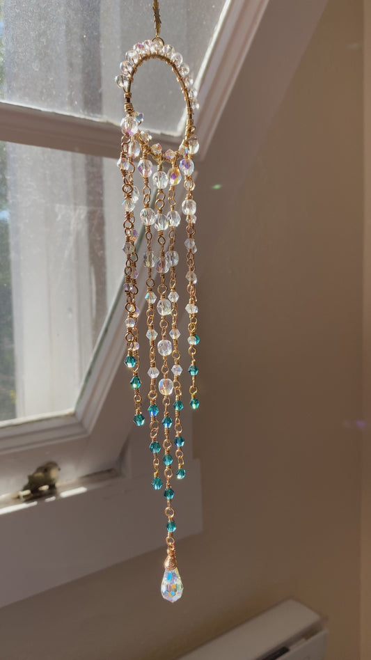 Angel Suncatcher with Crystal Wings