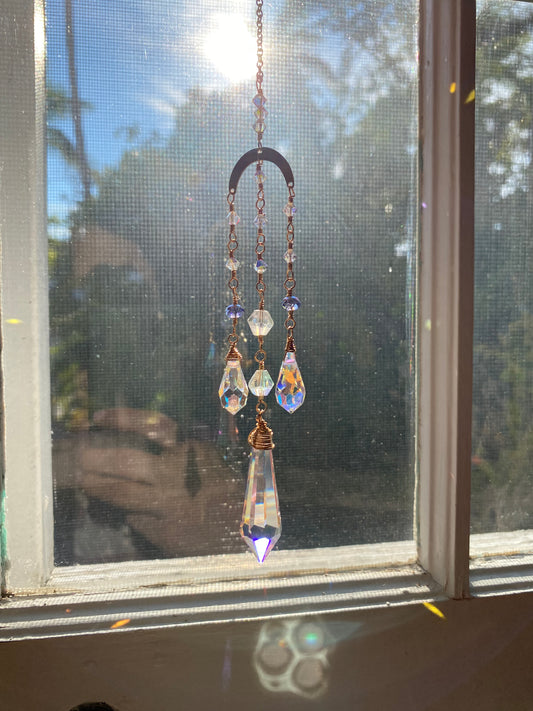 Drippy Moon Suncatcher