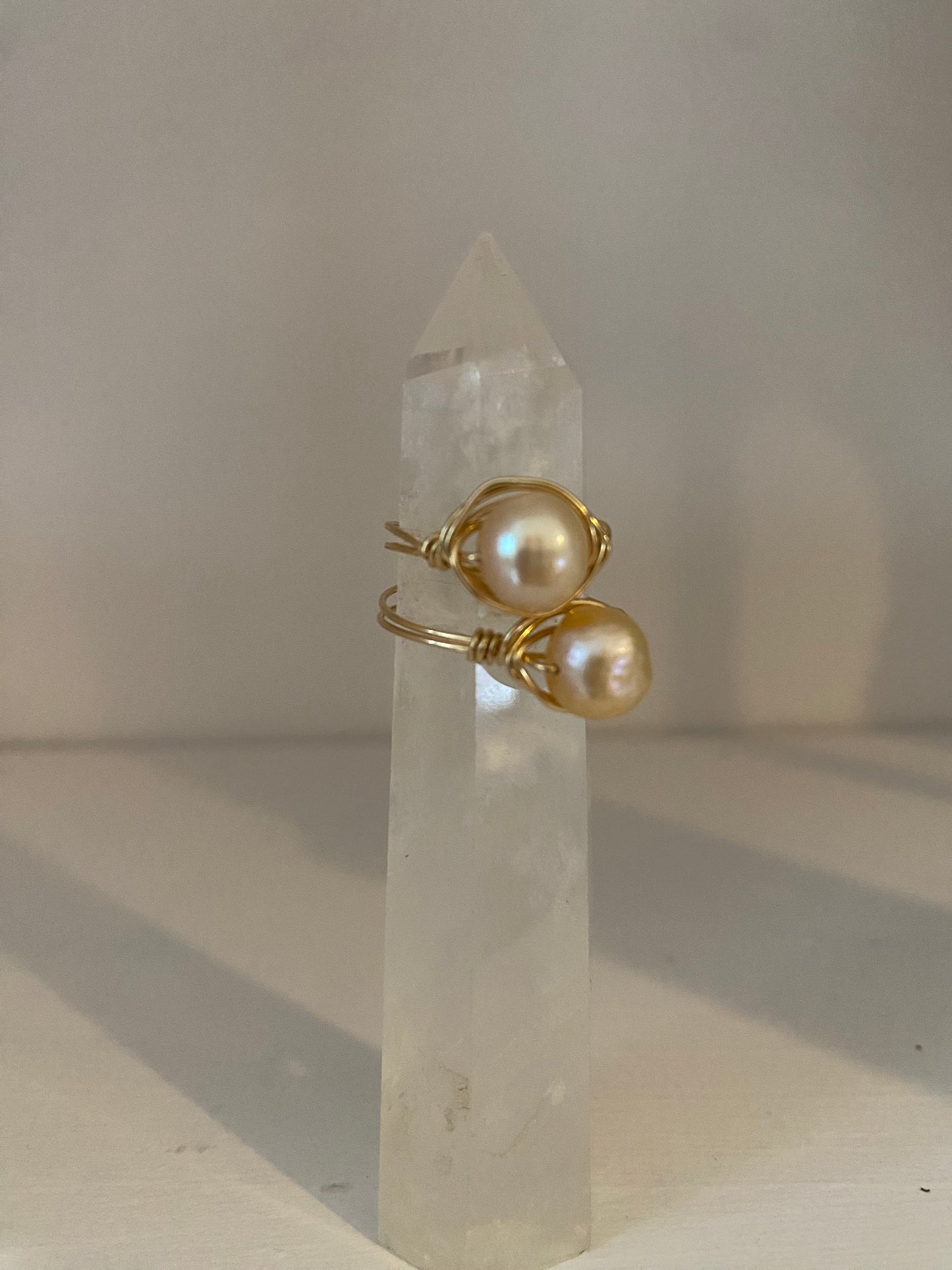 Gemstone Judy Rings Wrapped in Smooth Wire