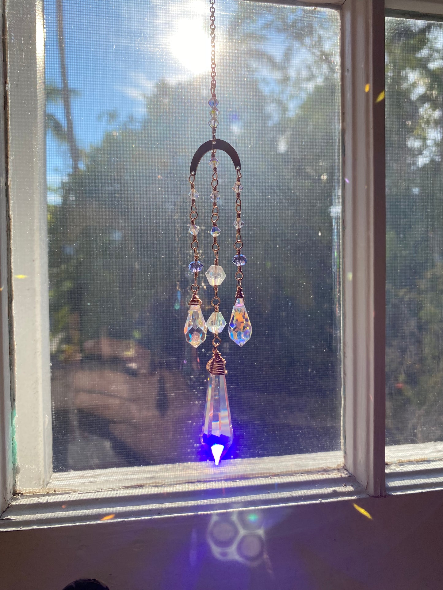 Drippy Moon Suncatcher